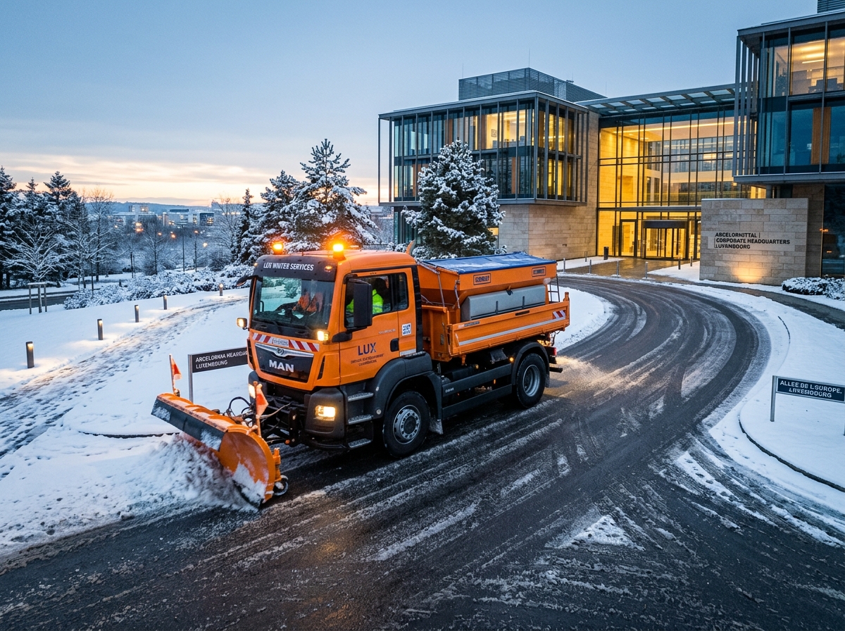 Salage hivernal parking entreprise